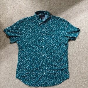 Bonobos Men's Green Patterned Dress Slim Fit Shirt